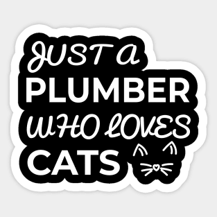 plumber cat Sticker